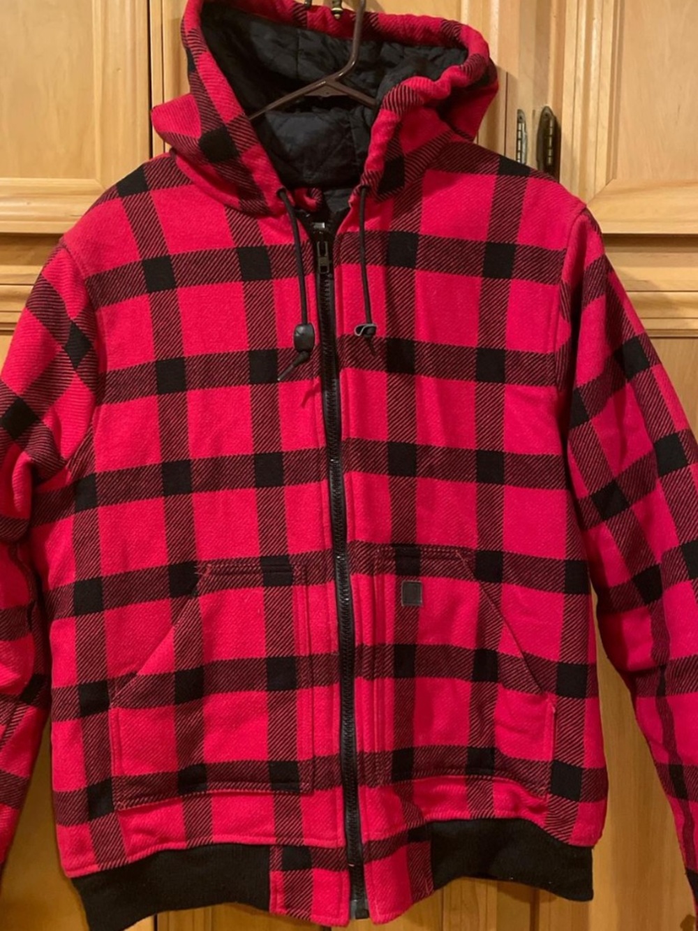 Carhartt women’s Camden Buffalo red plaid jacket coat XL